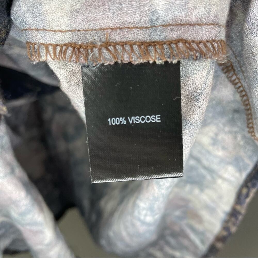 Peruvian Connection Collarless Button Down Shirt … - image 3